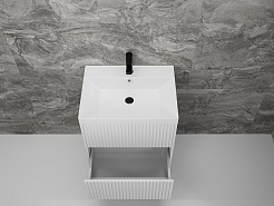 Style Line Мебель для ванной Стокгольм 60 подвесная белый рифленый софт – фотография-7